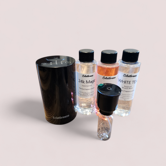Waterless Diffuser Machine Set with (3) Inspired Hotel Scent for Home and car