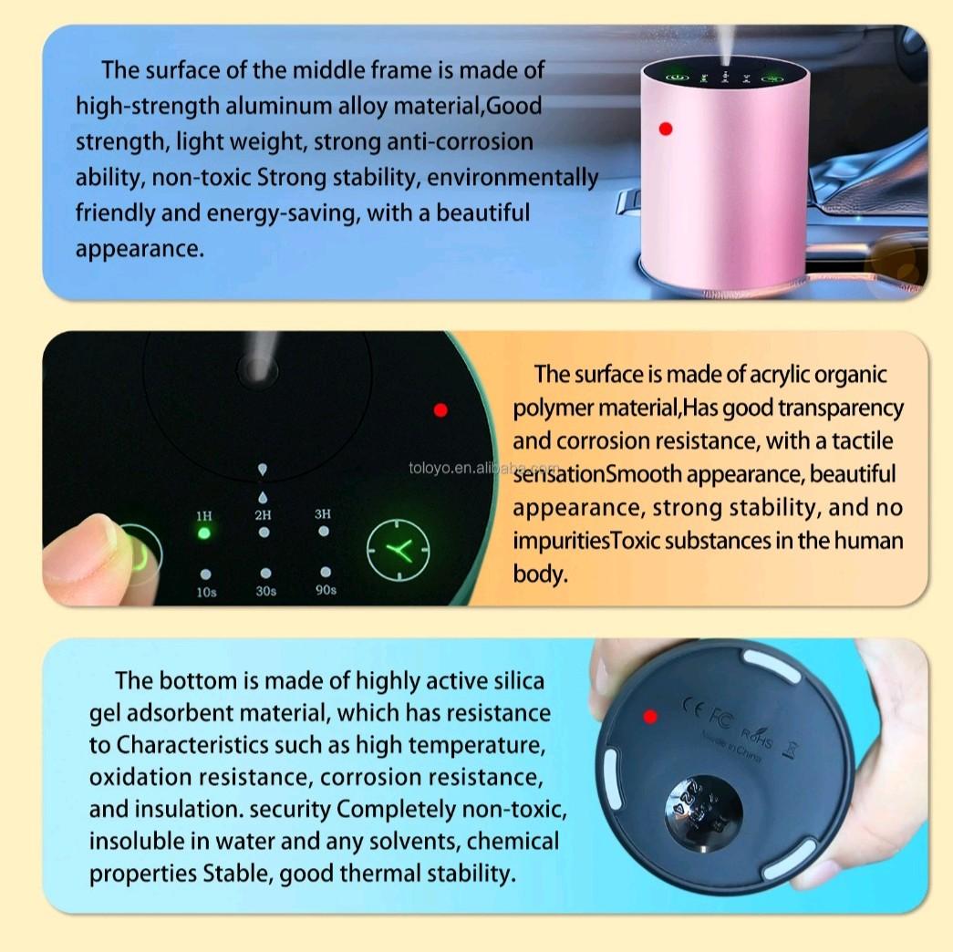 Waterless Diffuser Machine Set with (3) Inspired Hotel Scent for Home and car