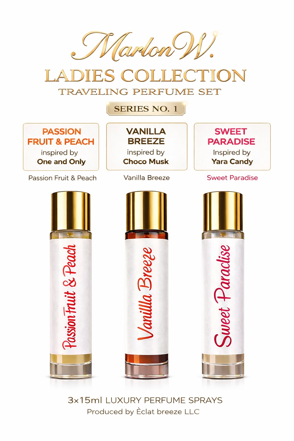 Marlon W Ladies Perfume Collection Set