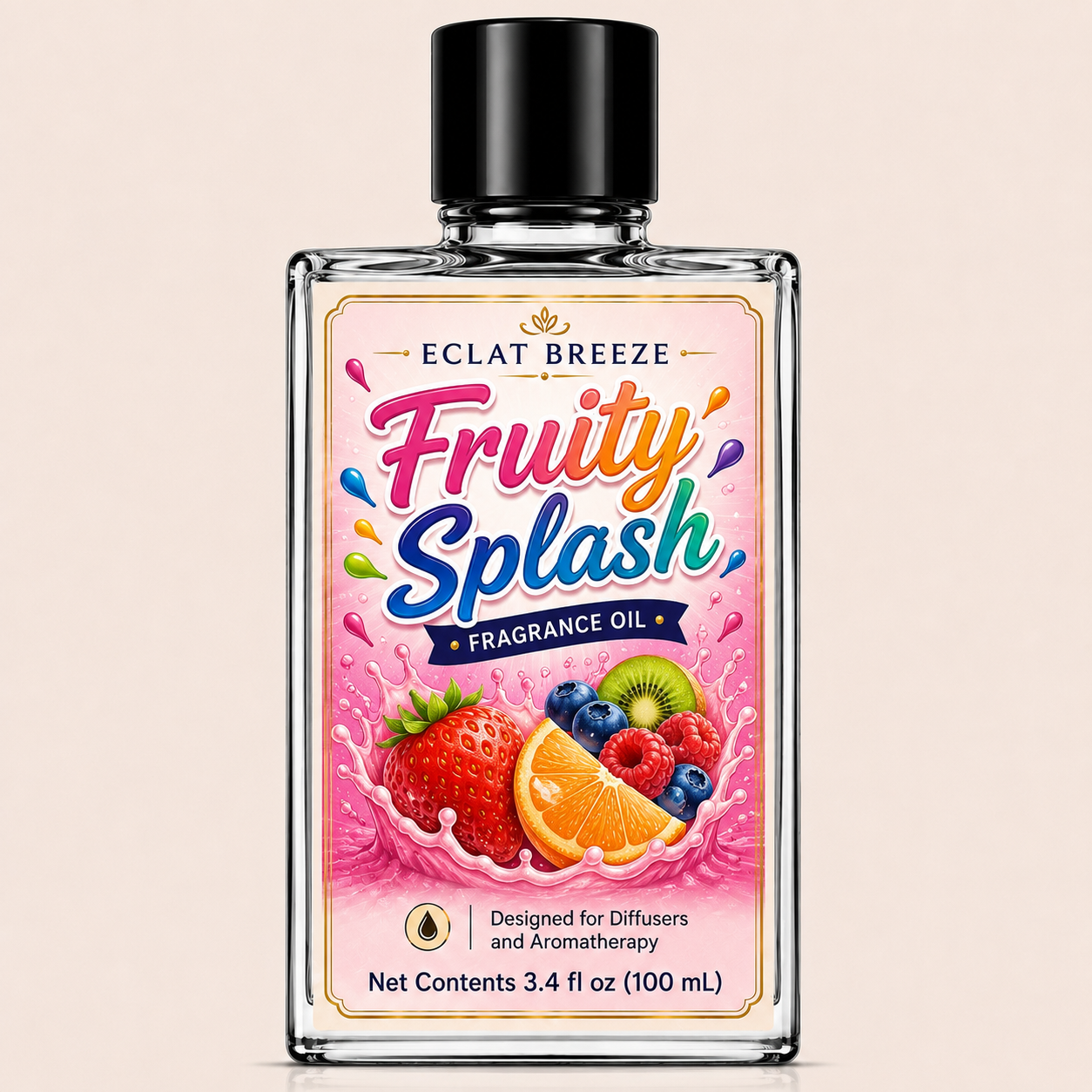 3.4oz Fruity Splash Fragrance oil For Diffusers and More