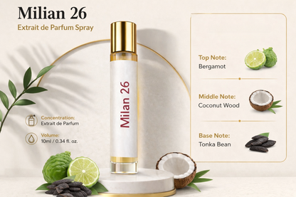 Milan26 Unisex Fragrance Spray Extrait de Parfum (10ml) inspired by JPG Le Beau