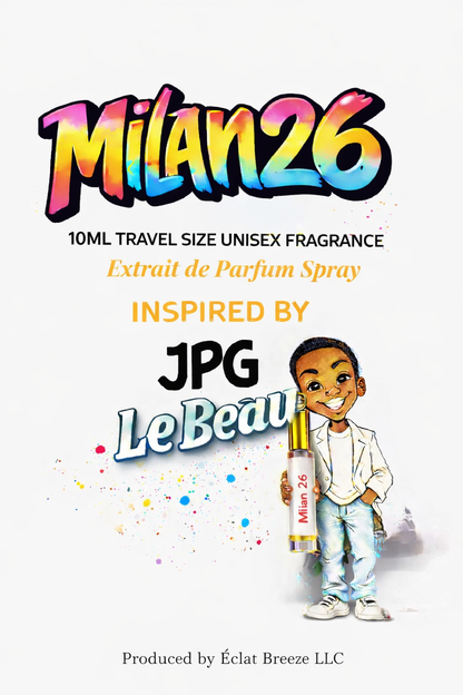 Milan26 Unisex Fragrance Spray Extrait de Parfum (10ml) inspired by JPG Le Beau