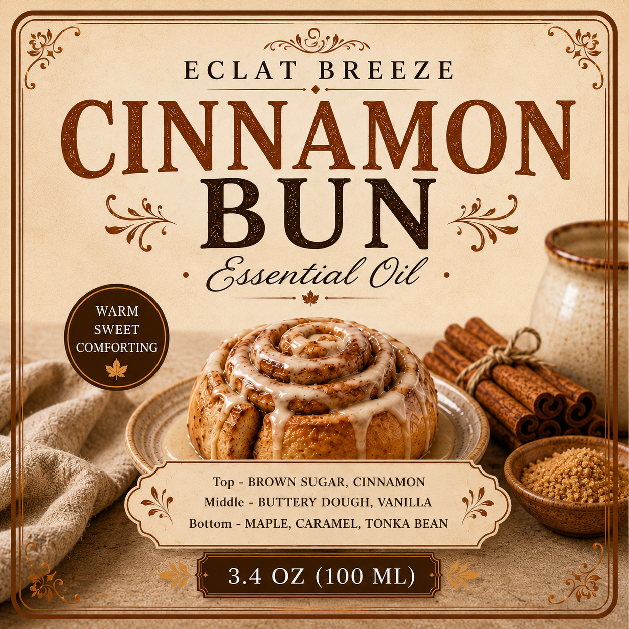 3pcs Essential oil gourmand scent (3.4oz)