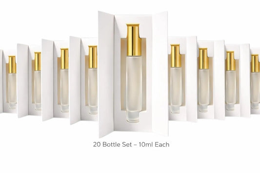 20pcs 10ml Clear Reusable Empty Perfume Spray Bottles With Box