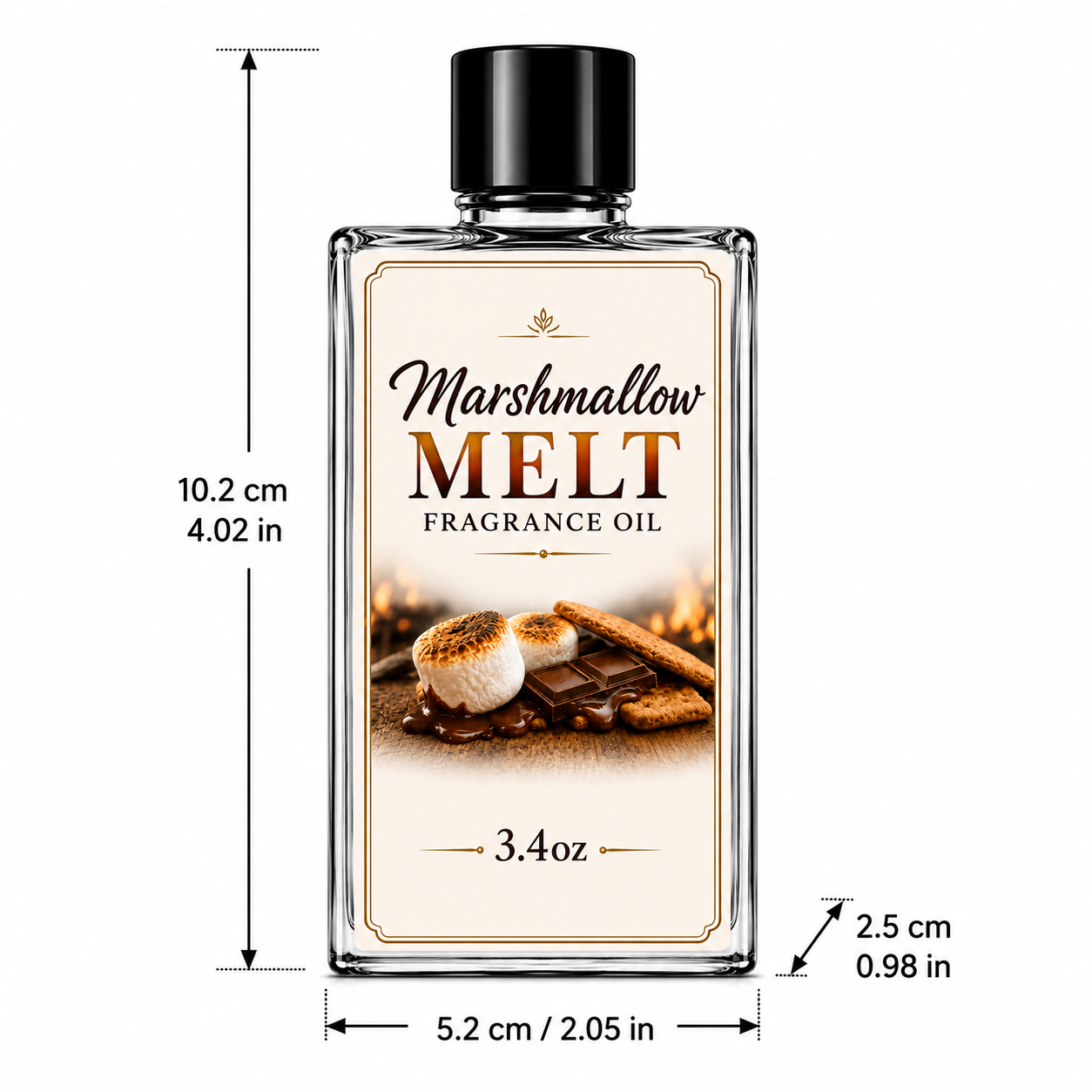 3.4oz marshmallow Melt Fragrance oil For Diffusers and More