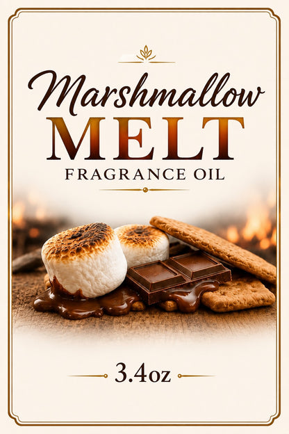 3.4oz marshmallow Melt Fragrance oil For Diffusers and More